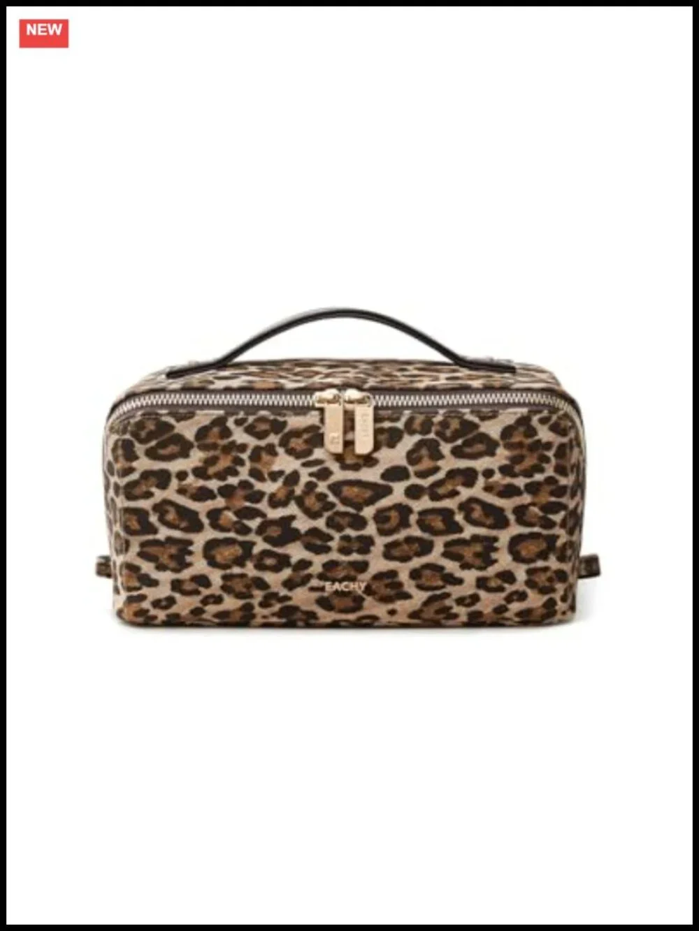 Travel Makeup Bag for Women, Flat Open Cosmetic Bag with Dividers, TPU Brush